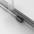 thumbnail image 4 of Serene Valley 48 x 76 Inch Big Roller Frameless Sliding Shower Door, Matte Black, 4 of 9