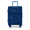 iFLY Softside Accent 20" Carry-on Luggage, Navy/Light Blue