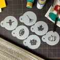 thumbnail image 4 of Fall AutumnSeason Cupcake/Cookie Top Stencil Set C1036 by Designer Stencils, 4 of 4