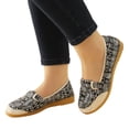 thumbnail image 3 of Sngxgn Women's Flat Shoes Comfortable Casual Ballet Shoes(Dark Gray,40), 3 of 8