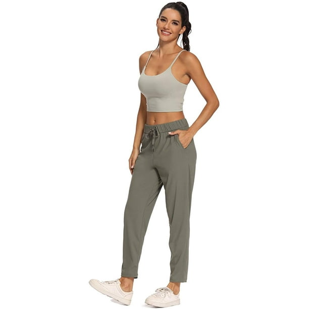 Women's Golf Travel Pants Lounge Sweatpants 7/8 Athletic Pants Quick Dry On  The Fly Pants 