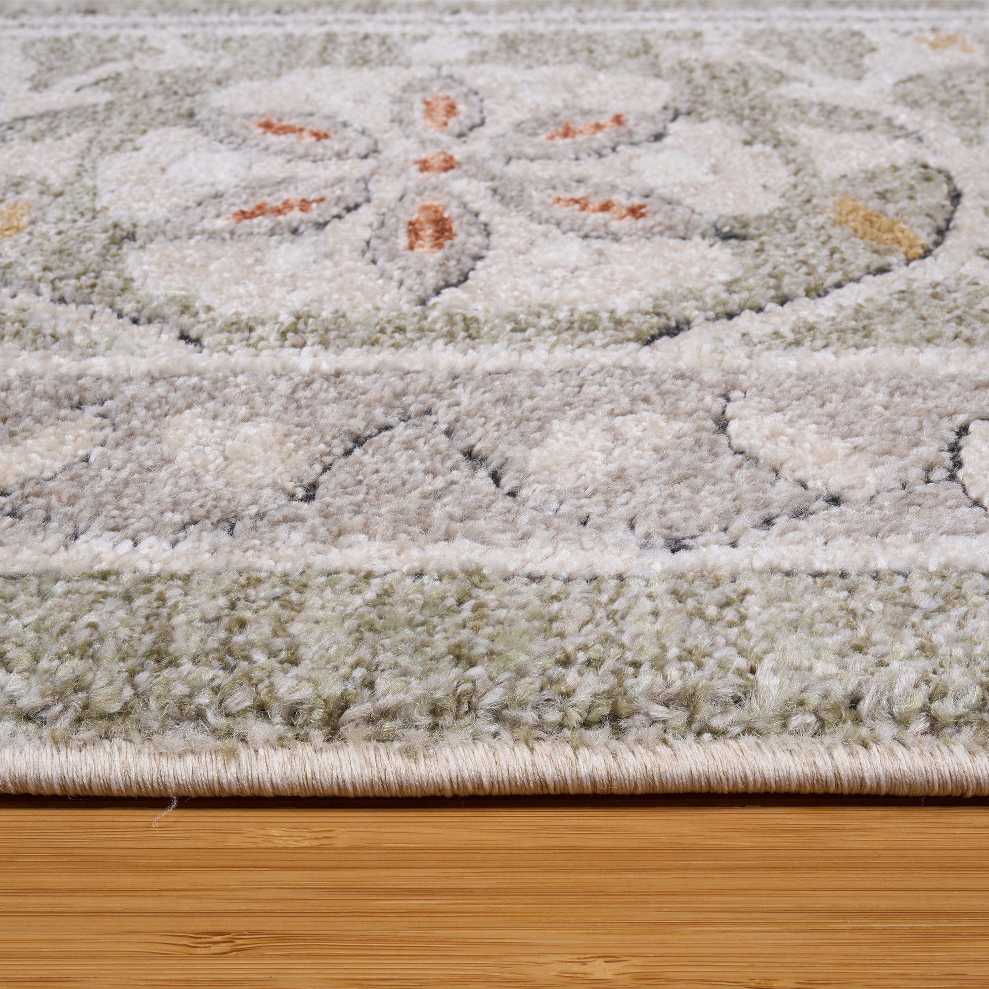 Paradis Orbis Traditional Oriental Green Area Rug, 6x9