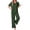 Olive Green, variant on MINTREUS Women's Pajama Set Short Sleeve Sleepwear Set Soft Two Piece Matching Set with Pockets