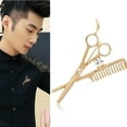 thumbnail image 3 of 9xBoda De Moda Peine Tijera Broche Pin Collar Hebilla Clip Bufanda Broche Oro, 3 of 8