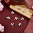 thumbnail image 4 of 8Pcs Rhinestone Buttons Metal Sewing Shank Buttons Zinc Alloy Buttons Silver Sewing Buttons for Sewing Crafts Jacket Coat Hole: 2.3mm Silver, 4 of 9