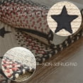 thumbnail image 6 of VHC Brands Colonial Star Accent Rug with PVC Pad, Jute Blend, Half Circle, Tan Black Red Star, 16.5x33, 6 of 6