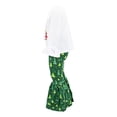 thumbnail image 3 of Girls Reindeer Eats The Naughty List Christmas Outfit Clothes (12Y, Green), 3 of 5