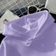 thumbnail image 3 of Gibobby Túnica de moda Sudadera de mujer de manga larga con estampado diario Sudadera larga con capucha Sudadera con cordón Estampado （Morado， XL), 3 of 4