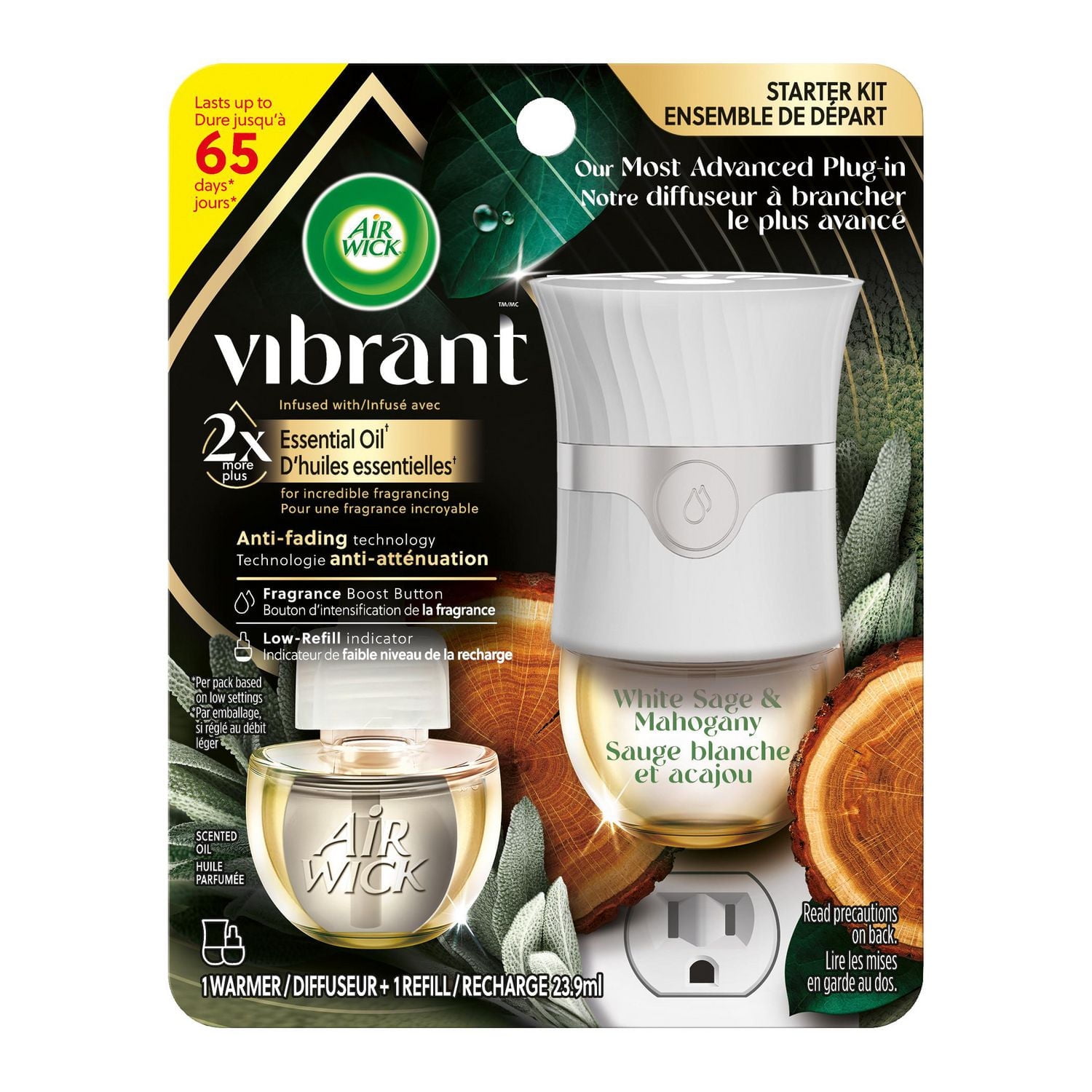 AIR WICK® SCENTED OIL - Kit - Pulse Vibrant™ - White Sage and Mahogany
