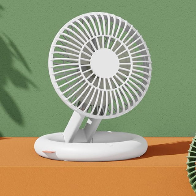 Ventilador de Escritorio Portátil Mini Ventilador para Escritorio Plegable Pequeño Ajuste de 3 Velocidades Ventilador de Refrigeración Personal Ventil Blanco Macarena ventilador de mano plegable