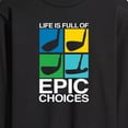 thumbnail image 3 of Instant Message - Life is Full of Epic Choice Golf Long Sleeve Graphic T-Shirt, 3 of 6