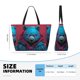 thumbnail image 4 of Fotbe Neon Cyberpunk Blue Bear Bolsa de Viaje para Playa - Resistente al Agua, Bolsa Tote de Gran Capacidad y Ligera con 7 Bolsillos para Mujeres y Hombres, 4 of 7