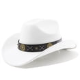 thumbnail image 2 of Western Style Cowboy Hat Curved Brim Ideal For Outdoor Adventure Travel Riding And Everyday Use, 2 of 3