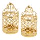 thumbnail image 1 of 2 unids Bird Cage Candle holder vintage exquisito elegante ahueca hacia fuera el patrón metal candelabro para decoración del partido, 1 of 8