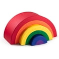 thumbnail image 4 of Schooled Rainbow Arch Trio Semi-Circle Soft Play Climbing Blocks Indoor Playset, 4 of 9