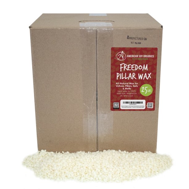 Freedom Pillar Soy Wax Beads 25 lb box