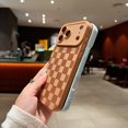 thumbnail image 5 of Yumupife Compatible Con Iphone 17 Pro Max Funda Lindo Diseño De Patrón De Cuadros Para Niñas Mujeres Silicona Suave Protectora A Prueba De Golpes Diseñado Para Iphone 17 Pro Max Funda-Rosa, 5 of 5