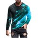 thumbnail image 1 of Blusas y camisas de manga larga y cuello redondo para hombre, camisetas casuales con estampado de moda y cuello redondo, blusas de licra de manga corta para hombre., 1 of 3