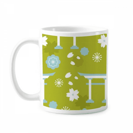 

Cute Blue Green White Japan Mug Pottery Cerac Coffee Porcelain Cup Tableware