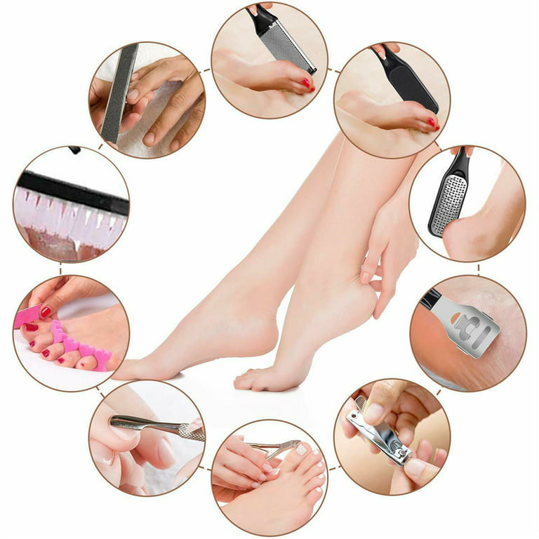 Pedicure Kits - Callus Remover for Feet, 23 in 1 Professional Manicure Set  Pedicure Tools Stainless Steel Foot Care, Foot File Foot Rasp Dead Skin for  Women Men Home Foot Spa Kit, Blue23