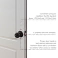 thumbnail image 4 of Matte Black Ball Privacy Door Knob, Bed and Bath Interior Lock, 2-Way Latch, 4 of 12