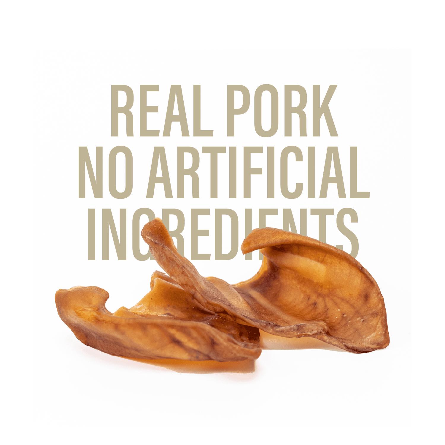 Chewer's Joy Pig Ears Natural Dog Treats, Single Ingredient Long-Lasting Chews, High Protein, 12 Count