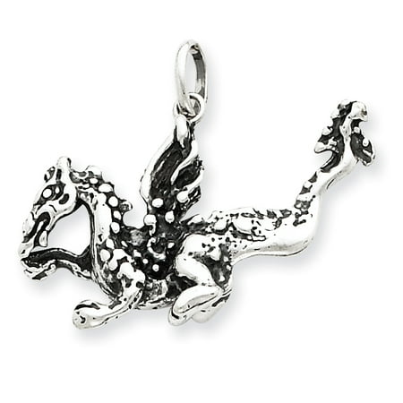 Sterling 925 Charm Pendant - ICE CARATS 925 Sterling Silver Dragon Pendant Charm Necklace Animal Skull Dagger Fine Jewelry Ideal Gifts For Women Gift Set From Heart
