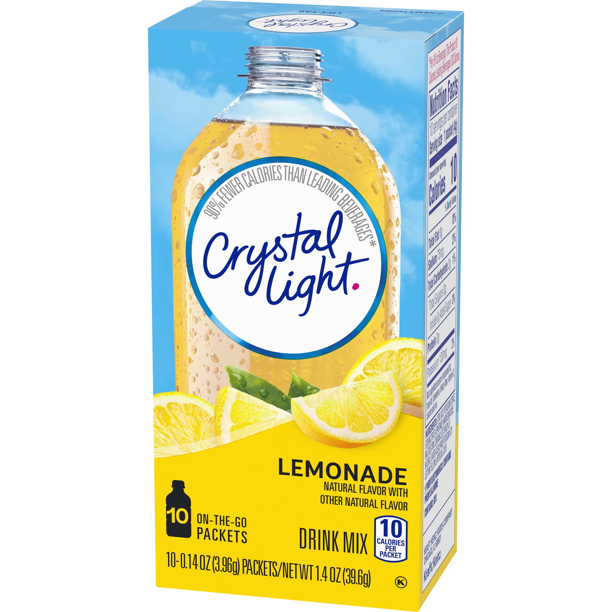 Crystal Light Lemonade, 10 On-The-Go Packets (Pack Of 4)