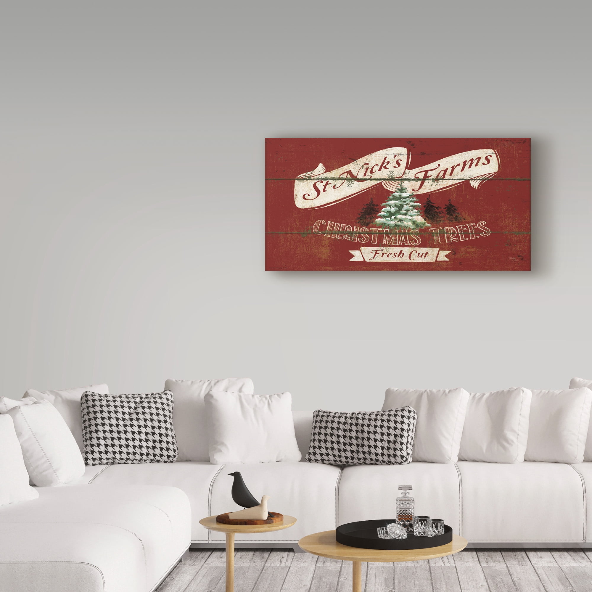 Trademark Fine Art 'Holiday Signs IV Panel' Canvas Art by Wellington Studio