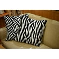 thumbnail image 6 of Set of 2 Zebra Print Animal Skin Tiger Stripes Abstract Pattern Line Background Fabric Amazing Throw Pillow Covers 18X18 Inch Decorative Pillow Cases for Couch Bedroom Living Room, 6 of 6