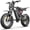 Black/Blue/Green/Red/White, variant on Bluvall 2500W Peak Electric Bike for Adults, Dual Hydraulic Brake Mountain e-Bike,52V 25Ah 35MPH 80 Mile 7-Speed Full Suspension 20"Fat Tire Electric Bicycle,UL2849