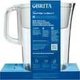 Brita Large 10 Cup White Tahoe Water Filter Pitcher with 1 Standard
