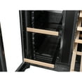thumbnail image 6 of KoolMore Reserve 24 in. French Door Dual Zone Panel Ready Under-Counter Cooler with Wooden Shelves and 20 Bottle Capacity in the Right Zone and 2.1 Cu. Ft. on the Left in Black (KM-CWB24-WPR), 6 of 9