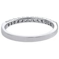 thumbnail image 4 of 14K White Gold Prong Set Round Diamond Wedding Band Anniversary Ring 0.25 CT., 4 of 5