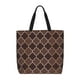 thumbnail image 1 of Easygdp Brown Gold Grid Bolsa Tote para Mujer, Bolso de Hombro para Trabajo, Playa, Viajes, Compras y Supermercado, 1 of 7