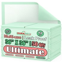 Chucks Pads Disposable [50-Pads] Underpads 36x36 Incontinence Chux Pads Heavy Absorbent Fluff Protective Bed & Pee Pads for Babies, Kids, Adults & Elderly | Puppy Pads Large for Training Leak Proof
