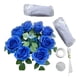 thumbnail image 4 of Adorno floral para la parte delantera del coche de boda, cintas decorativas para el espejo, adorno para el coche de novia Azul, 4 of 9