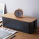 thumbnail image 2 of Large Wooden Cable Organizer Box, 2 of 5
