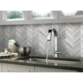 thumbnail image 2 of 5 pack Gray 12-in x 12.2-in Polished Marble Chevron Floor and Wall Tile (5.08 sq ft/case), 2 of 2