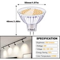 thumbnail image 2 of High Output Led Bulbs For Overhead Tracking Flood Recessed Accent Landscape Lighting, Energy Saving 5w Mr16 Gu5.3 Bi-Pin Base 2700K Warm White Non-Dimmable Pack Of 10, 2 of 5