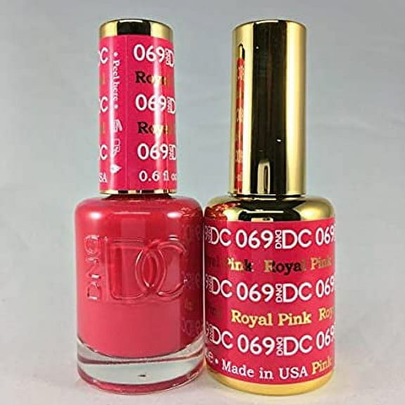 DND - DC Duo Soak off Gel & Matching nail polish - ROYAL PINK #DC069
