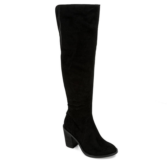 Eva & Zoe Womens Gabriella Over The Knee Boot Shoes, Black, US 10