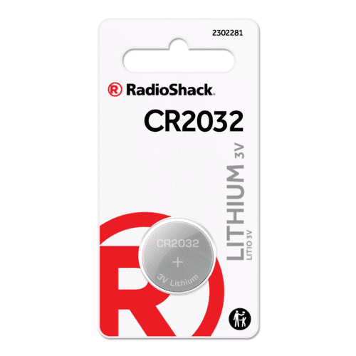 RadioShack CR2032 3V/225mAh Batería de celda de litio RadioShack No