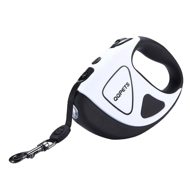 Collar para caminar retráctil de 10 pies / 16 pies con correa para perros con White_16ft Yuyangstore correa retráctil