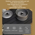 thumbnail image 4 of Batterie de Cuisine de Camping, Ensemble de Cuisson Portable Résistant aux Hautes Températures pour Randonnée, 4 of 8
