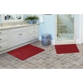 thumbnail image 2 of Garland Rug Sheridan Washable Nylon Bath Rug Set, 2 Piece Set (17"x24" Bath Rug, & 21"x34" Bath Rug) Chili Pepper Red, 2 of 5