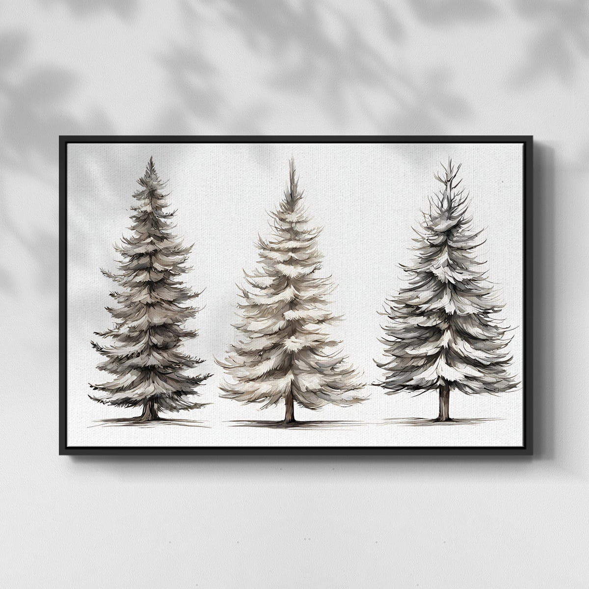 Vintage Landscape-CXCIV By Wexford Home Framed in Black Wood Gallery Wrapped Canvas 17 in. x 25 in.