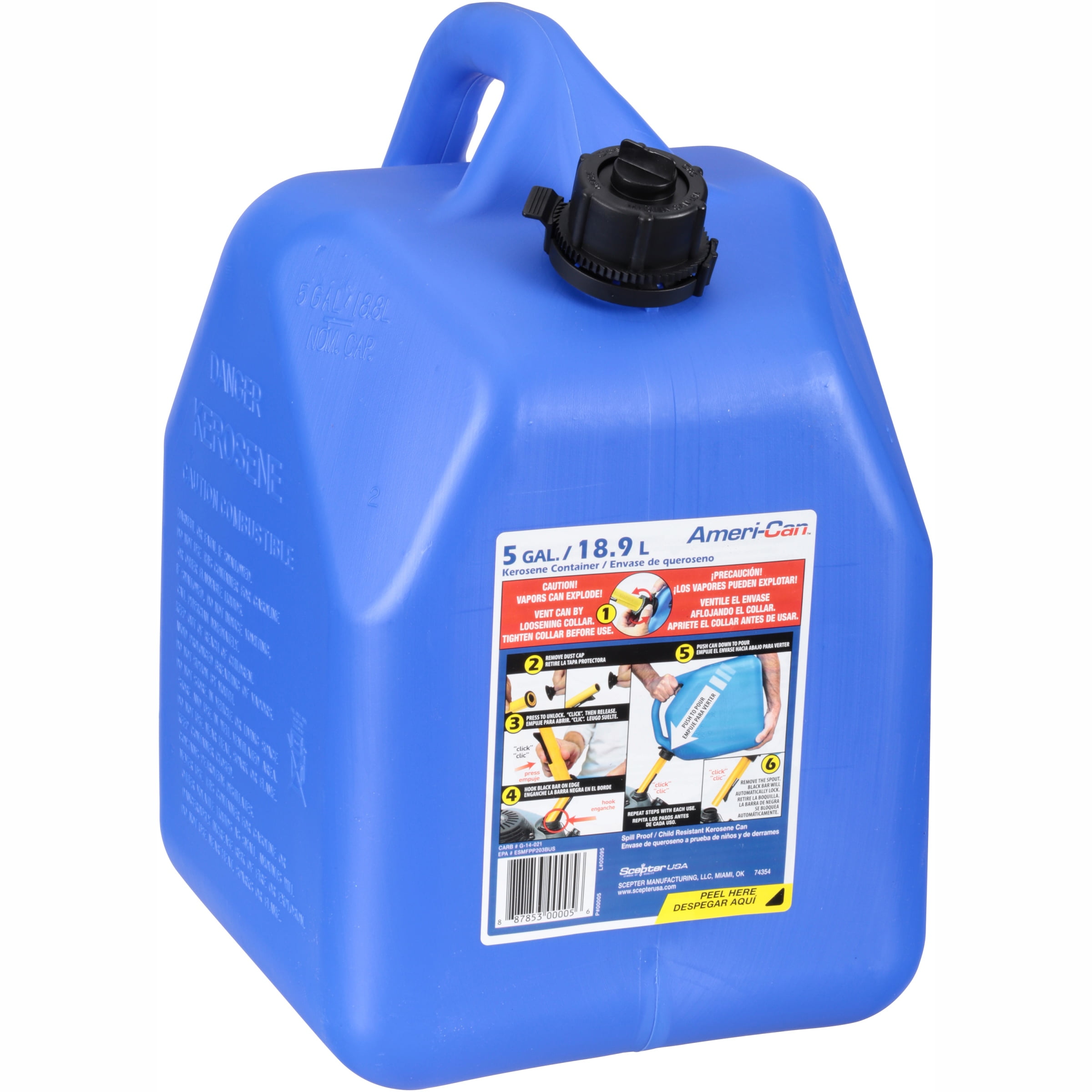 Ameri-Can™ 5 gallon /18.9L Kerosene Can