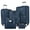 Dark Blue, variant on imerelez Softside Luggage Expandable 3 Piece Set Suitcase with Duffel Bag Upright Spinner Softshell Lightweight Luggage Travel Set