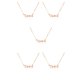 thumbnail image 1 of Collar colgante Minnieouse Retro inglés letra zodiaco Tauro oro rosa, 1 of 1